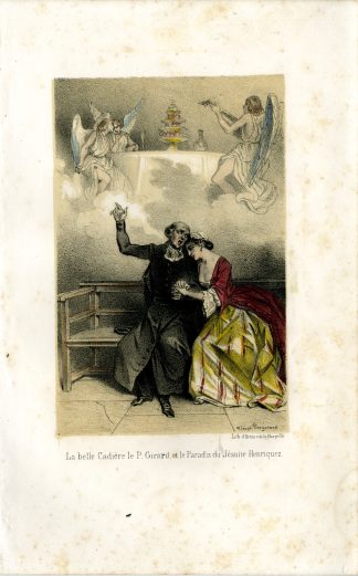 Antique Print-BELLE-CADIERE-PERE-GIRARD-JESUIT-SCANDAL-Fragonard-1846