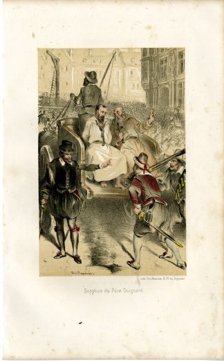 Antique Print-EXECUTION-FATHER-GUIGNARD-Fragonard-1846