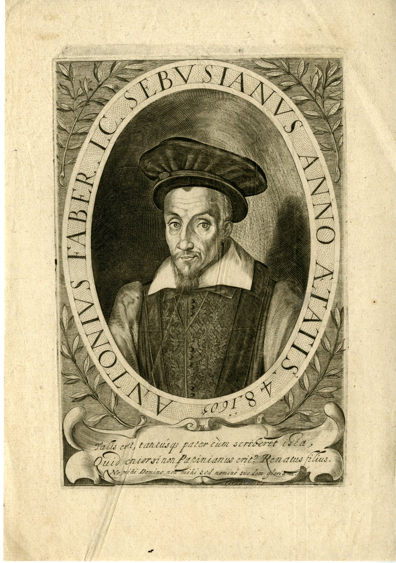 , Antique Master Print-ANTOINE-FAVRE-JURIST-PORTRAIT-Fornazeris-1605-1606, Pictura Antique Prints