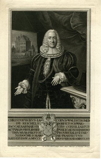 Antique Master Print-CHRISTOPHORUS WALDSTROMER-JURIST-Schweickart-Preisler-1761