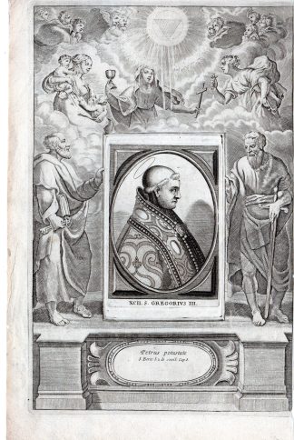Antique Master Print-POPE GREGORY III-SYRIA-ROME-RELIGION-Anonymous-1680