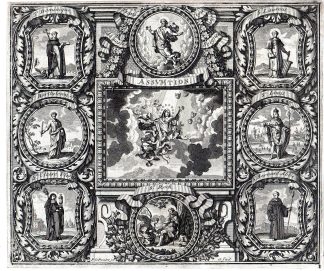 Antique Print-SAINTS FEASTS AUGUST-PORTRAIT-SAINT DOMINIQUE-Lepautre-1685