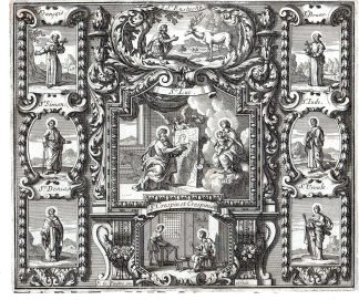 Antique Print-SAINTS FEASTS OCTOBER-PORTRAIT-SAINT FRANCES-Lepautre-1685
