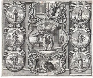 Antique Print-SAINTS FEASTS JULY-PORTRAIT-SAINT BONAVENTURA-Lepautre-1685