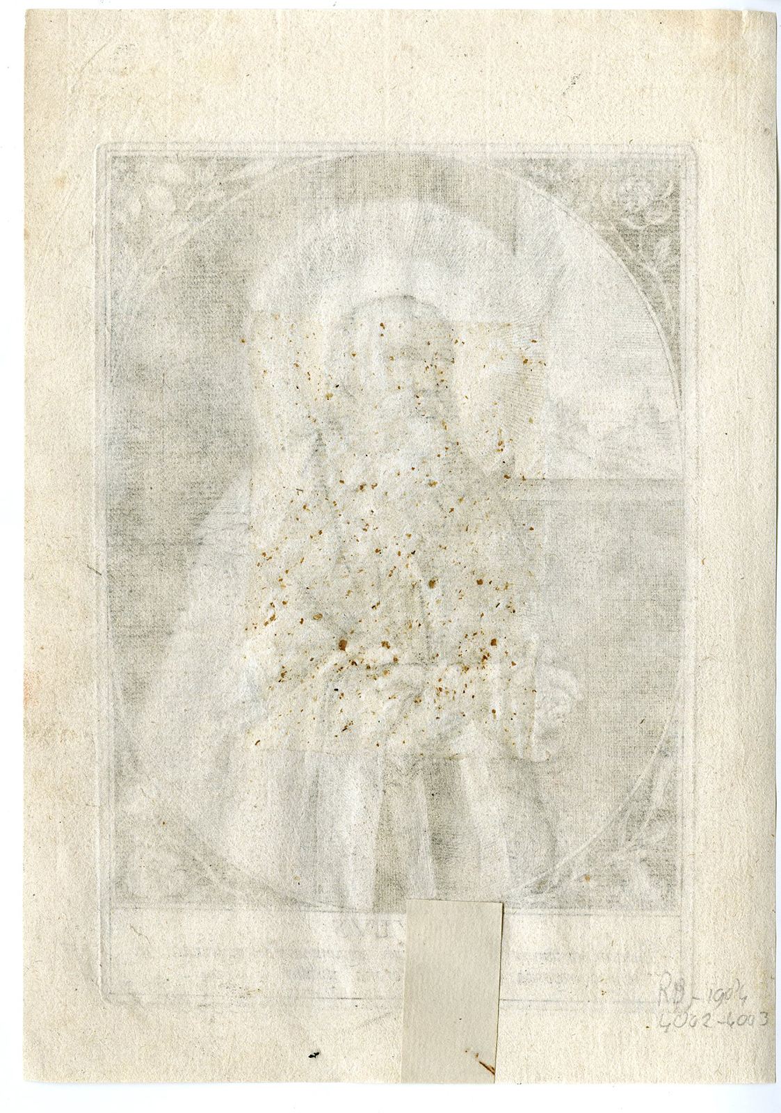 , Antique Master Print-PORTRAIT-SAINT PAUL-RELIGION-FLOWERS-BIBLE-Wierix-c.1650, Pictura Antique Prints