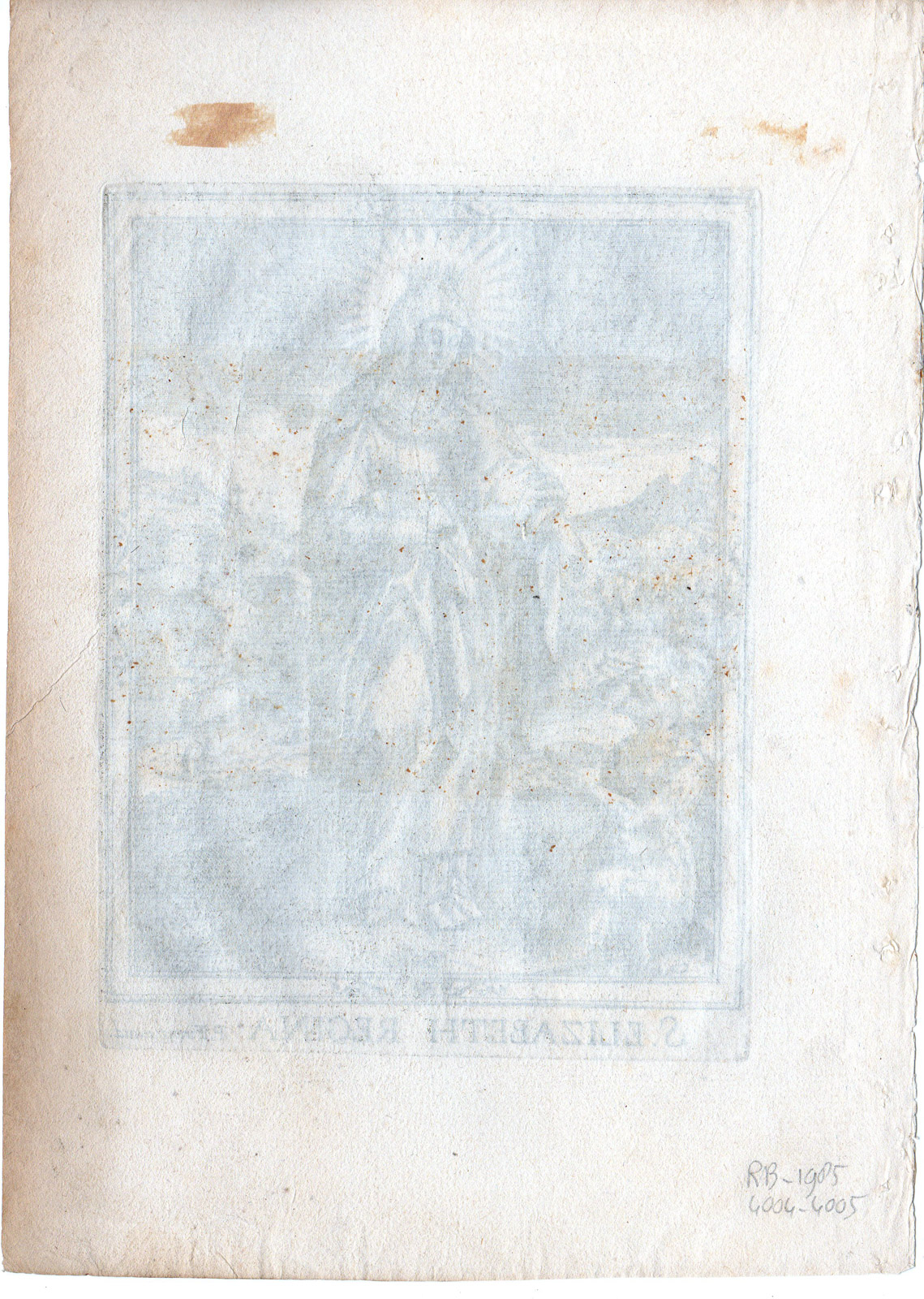 , Antique Master Print-PORTRAIT-ST ELISABETH-HONGARY-RELIGION-ALMS-Wierix-c.1650, Pictura Antique Prints