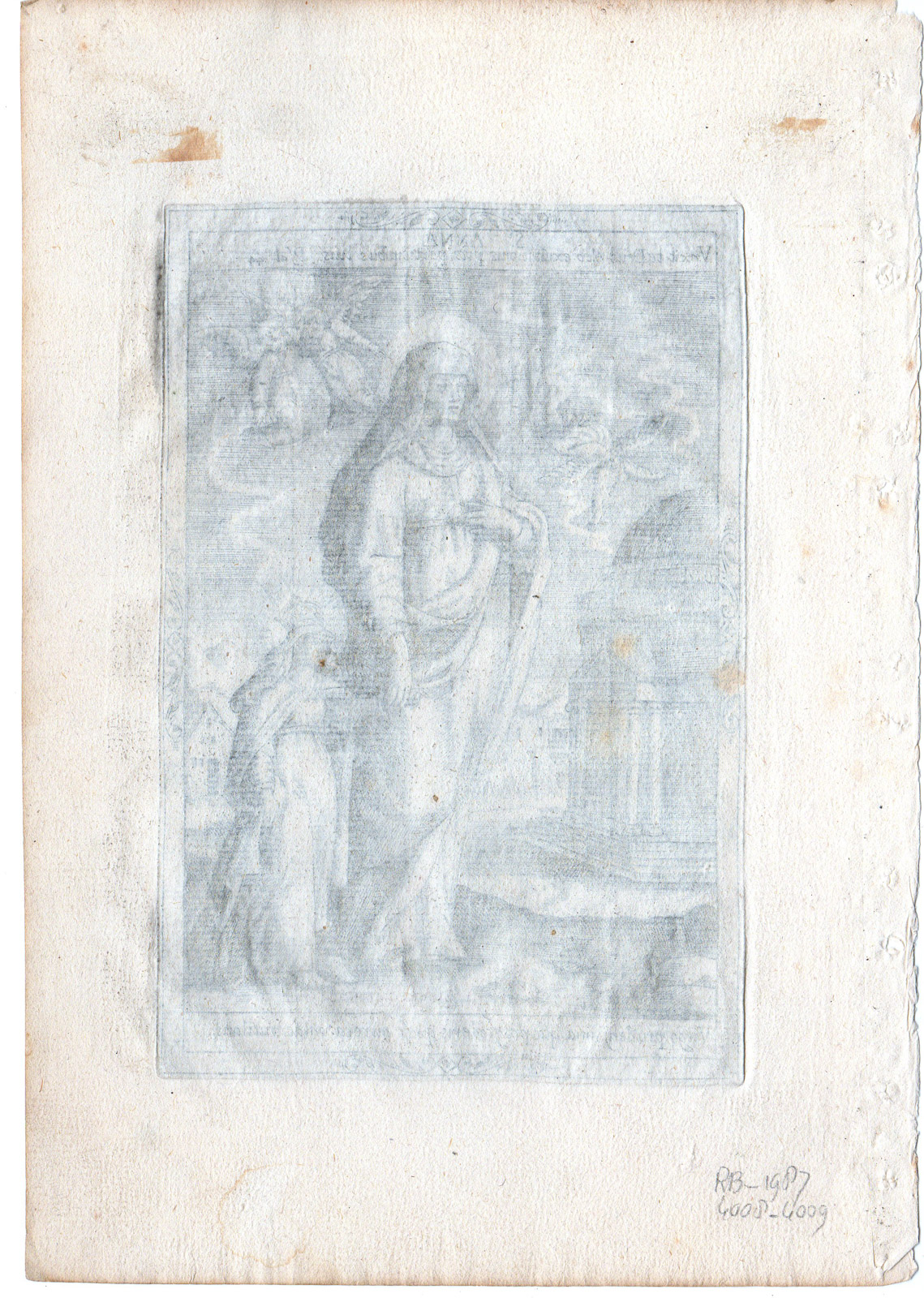 , Antique Master Print-PORTRAIT-SAINT ANNE-VIRGIN MARY-RELIGION-HOLY-Wierix-c.1650, Pictura Antique Prints