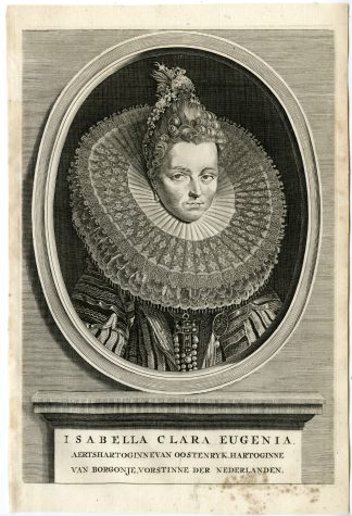 Antique Print-ISABELLA CLARA EUGENIA-PORTRAIT-de Groot-1681