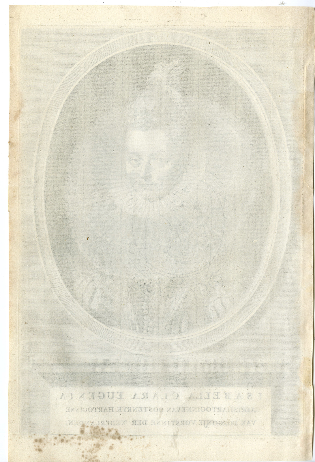 , Antique Print-ISABELLA CLARA EUGENIA-PORTRAIT-de Groot-1681, Pictura Antique Prints