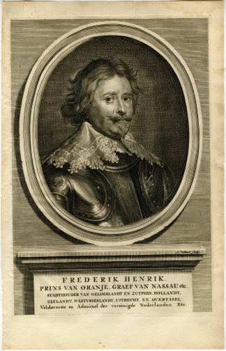 Antique Print-FREDERIK HENDRIK-NASSAU ORANJE-PORTRAIT-Vaillant-de Groot-1681