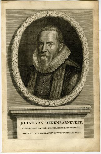 Antique Print-JOHAN VAN OLDENBARNEVELT-PORTRAIT-Vaillant-de Groot-1681