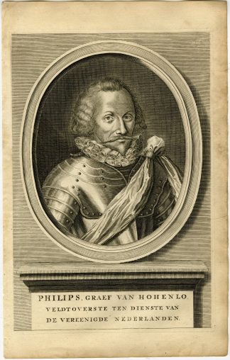 Antique Print-PHILIP OF HOHENLOHE NEUENSTEIN-COUNT-PORTRAIT-de Groot-1681