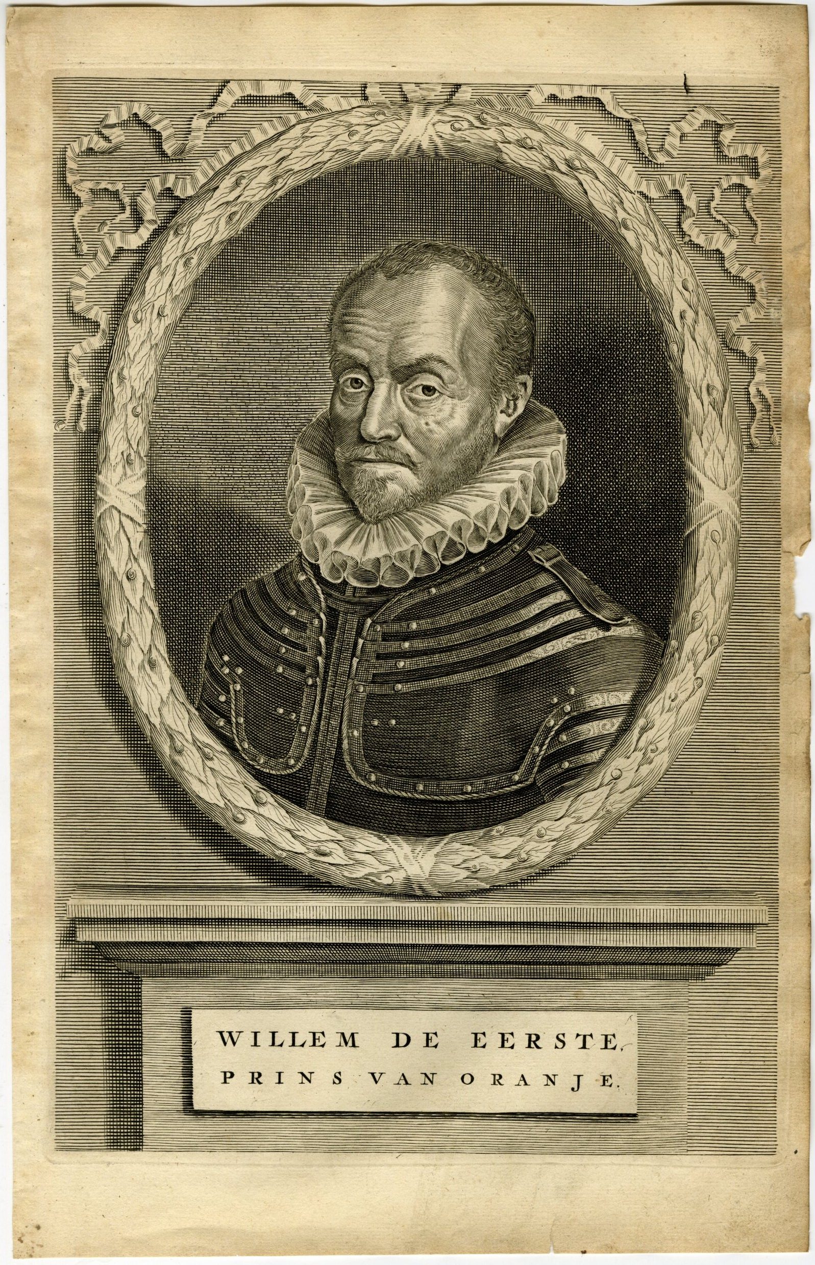, Antique Print-WILLIAM PRINCE OF ORANGE-THE SILENT-PORTRAIT-de Groot-1681, Pictura Antique Prints