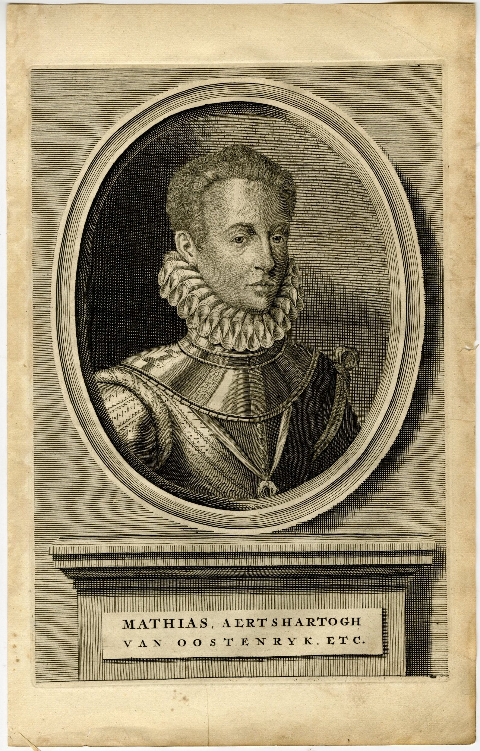 , Antique Print-MATTHIAS OF AUSTRIA-EMPEROR-HABSBURG-PORTRAIT-de Groot-1681, Pictura Antique Prints