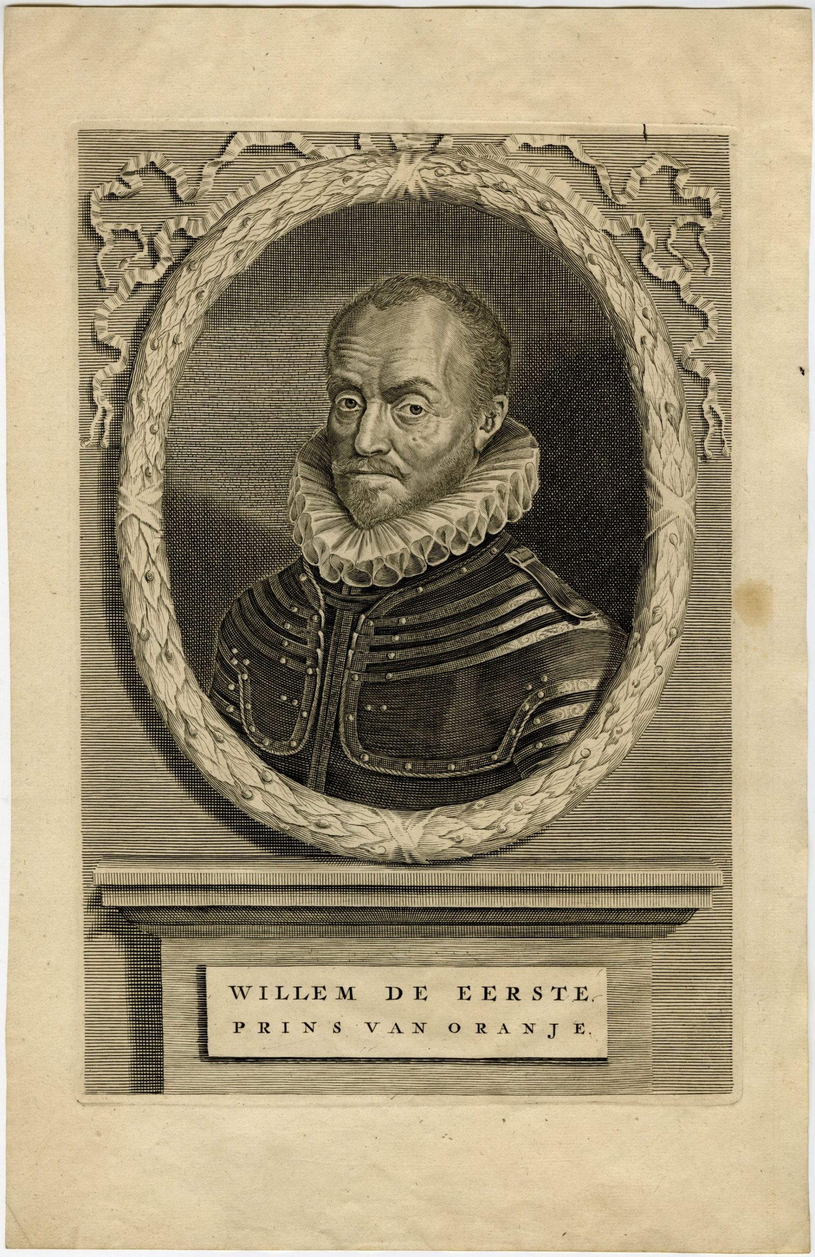 , Antique Print-WILLIAM PRINCE OF ORANGE-THE SILENT-PORTRAIT-de Groot-1681, Pictura Antique Prints
