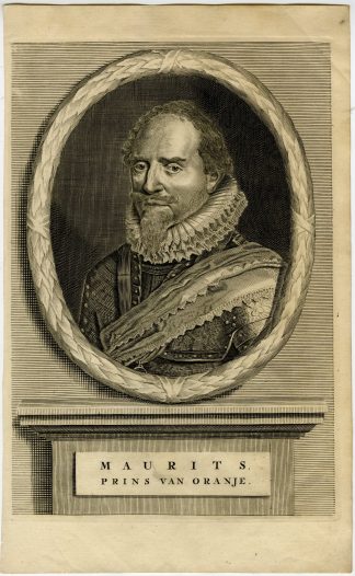 Antique Print-MAURICE-PRINCE OF ORANGE-NASSAU-PORTRAIT-de Groot-1681