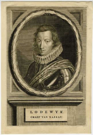 Antique Print-COUNT LOUIS GUNTHER OF NASSAU-PORTRAIT-de Groot-1681