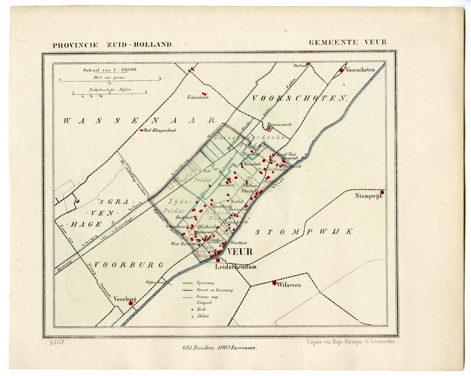 , Kuyper city plans – The Netherlands – 1, Pictura Antique Prints