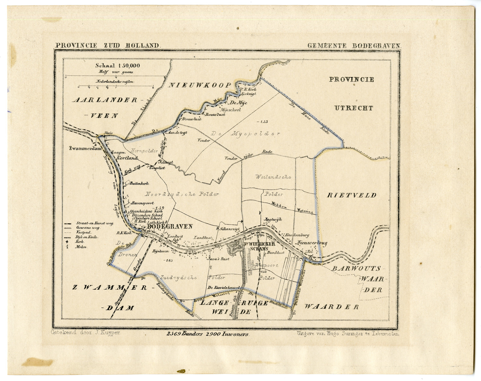 , Kuyper city plans – The Netherlands – 1, Pictura Antique Prints