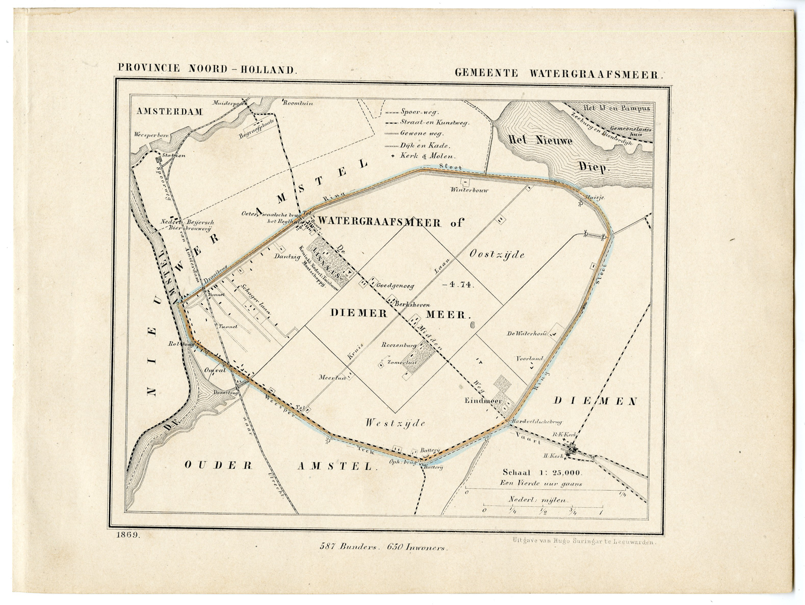 , Kuyper city plans – The Netherlands – 1, Pictura Antique Prints