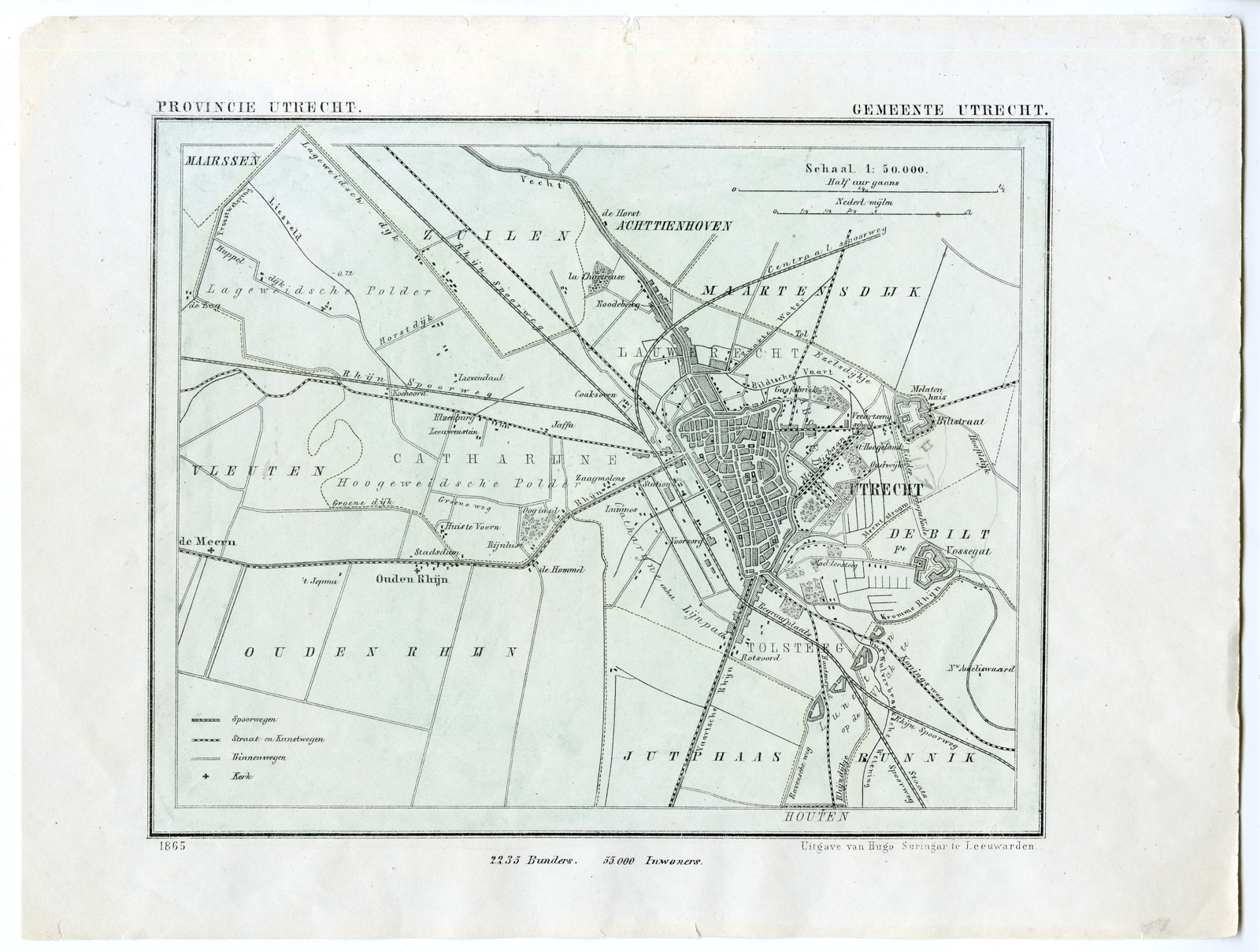 , Kuyper city plans – The Netherlands – 1, Pictura Antique Prints