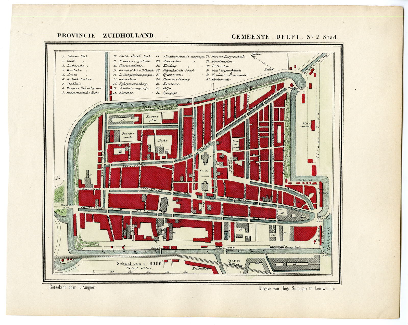 , Kuyper city plans – The Netherlands – 1, Pictura Antique Prints