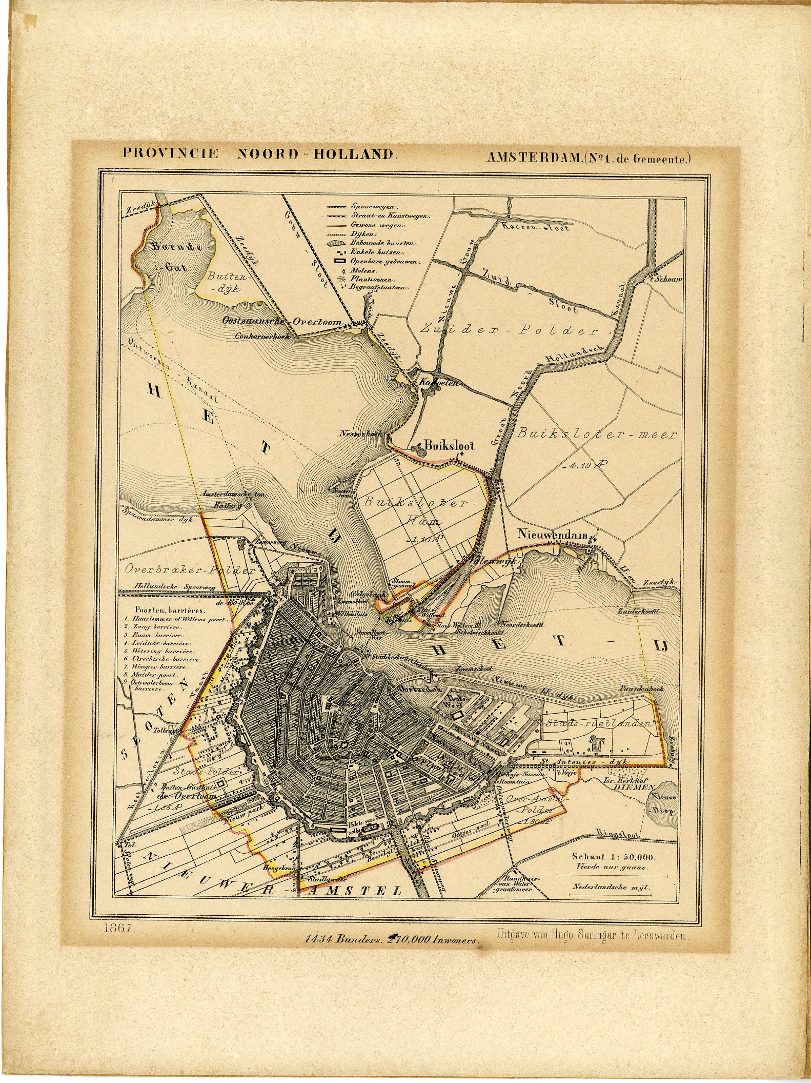 , Kuyper city plans – The Netherlands – 2, Pictura Antique Prints