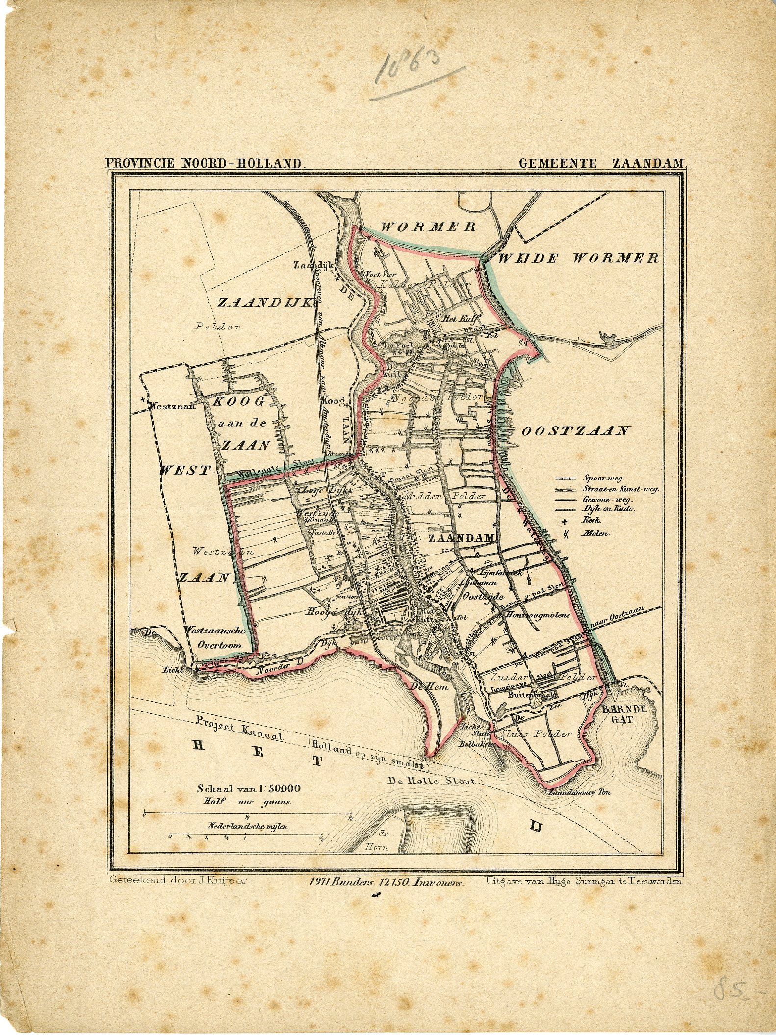 , Kuyper city plans – The Netherlands – 2, Pictura Antique Prints