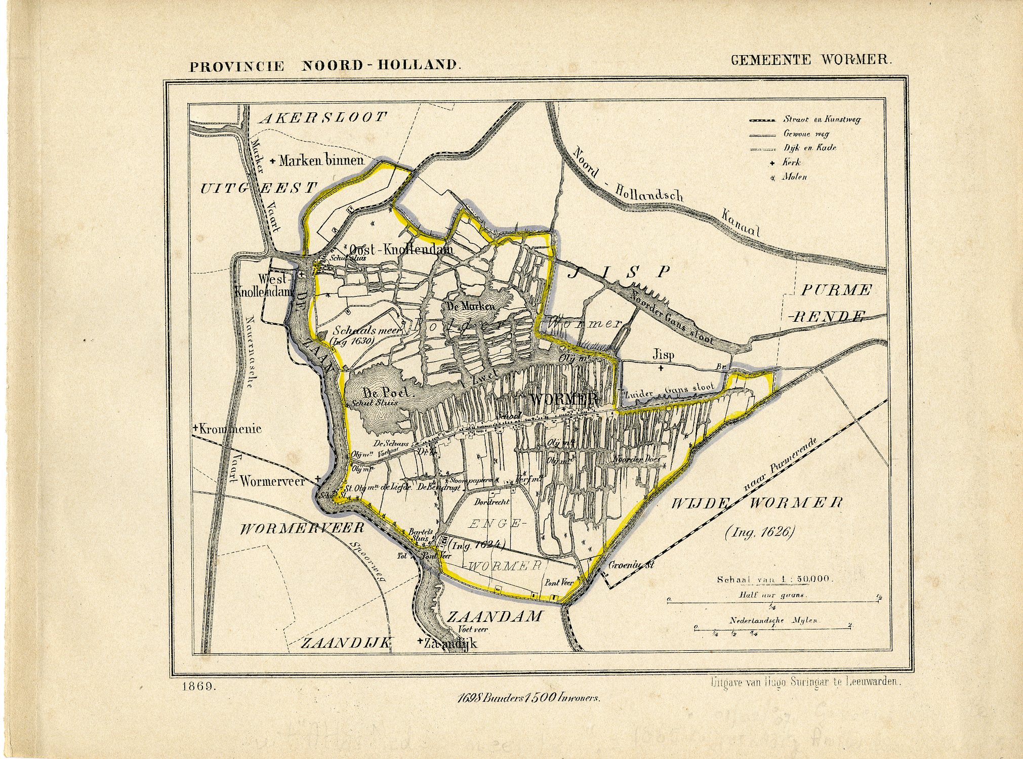 , Kuyper city plans – The Netherlands – 2, Pictura Antique Prints