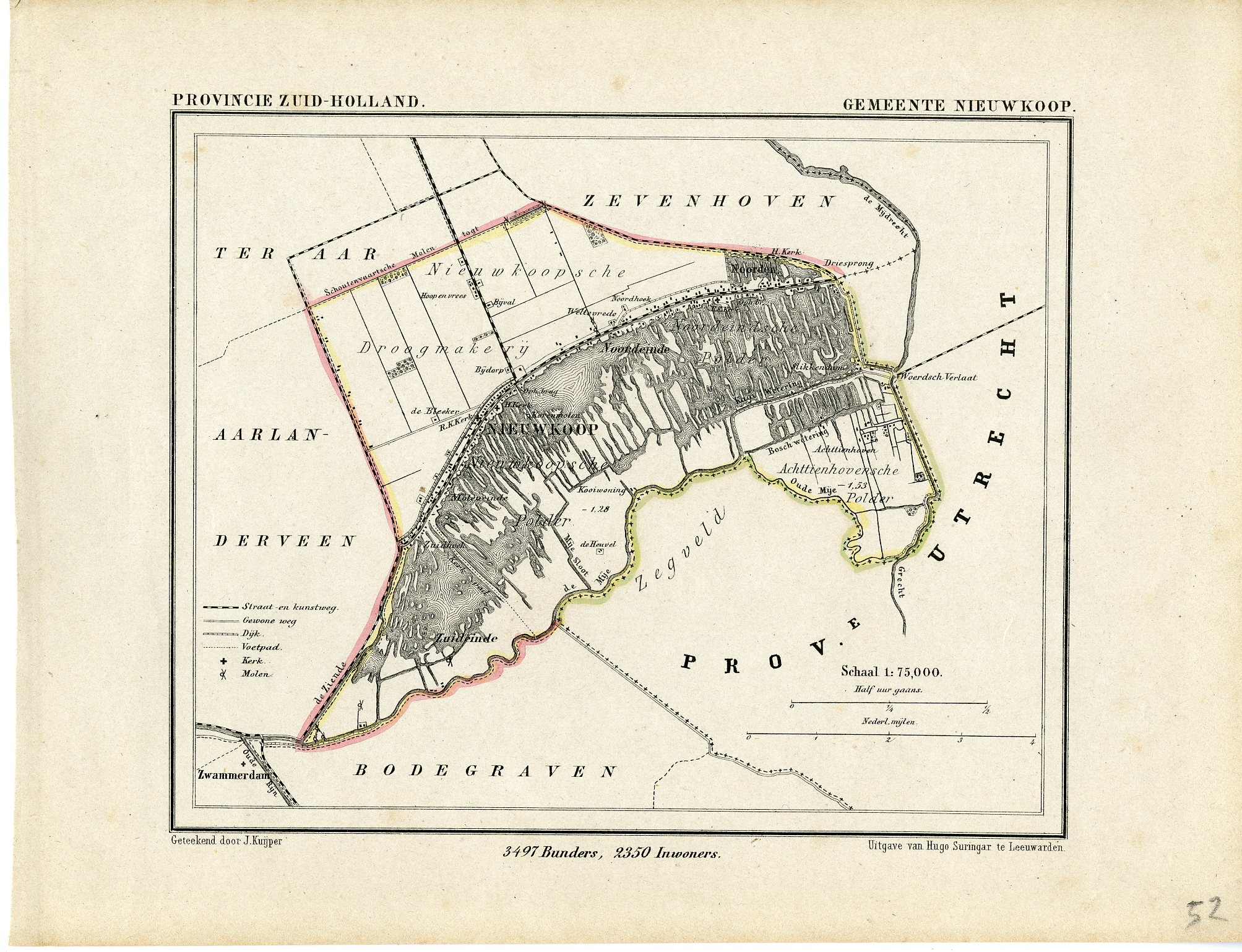 , Kuyper city plans – The Netherlands – 2, Pictura Antique Prints