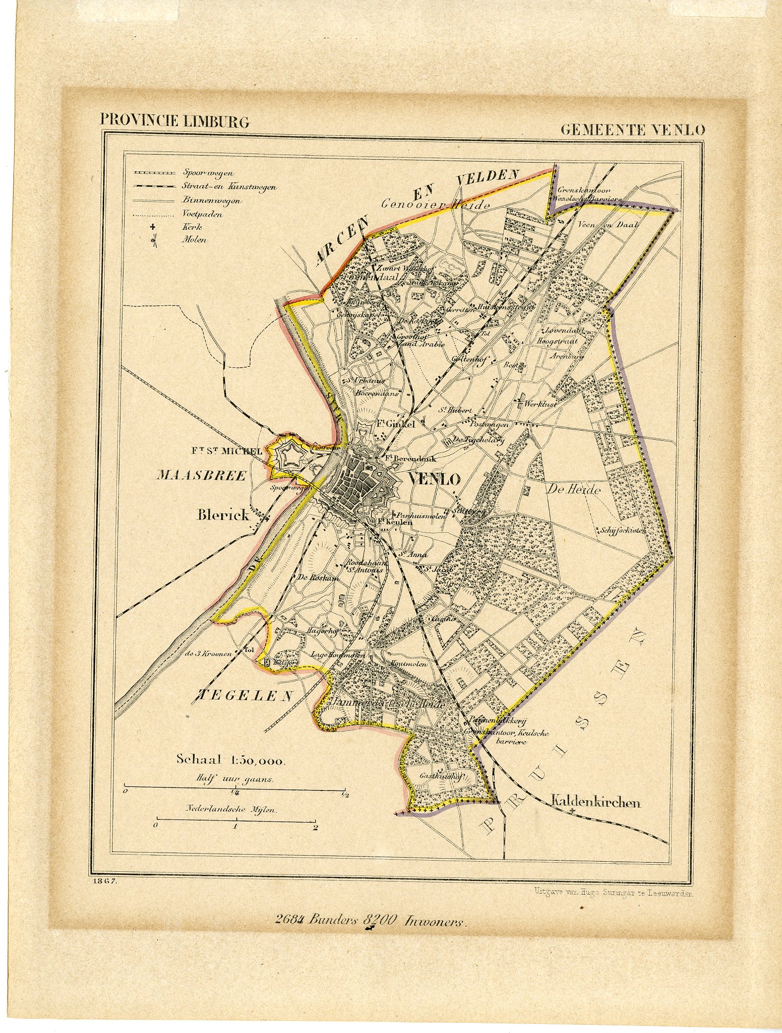 , Kuyper city plans – The Netherlands – 2, Pictura Antique Prints
