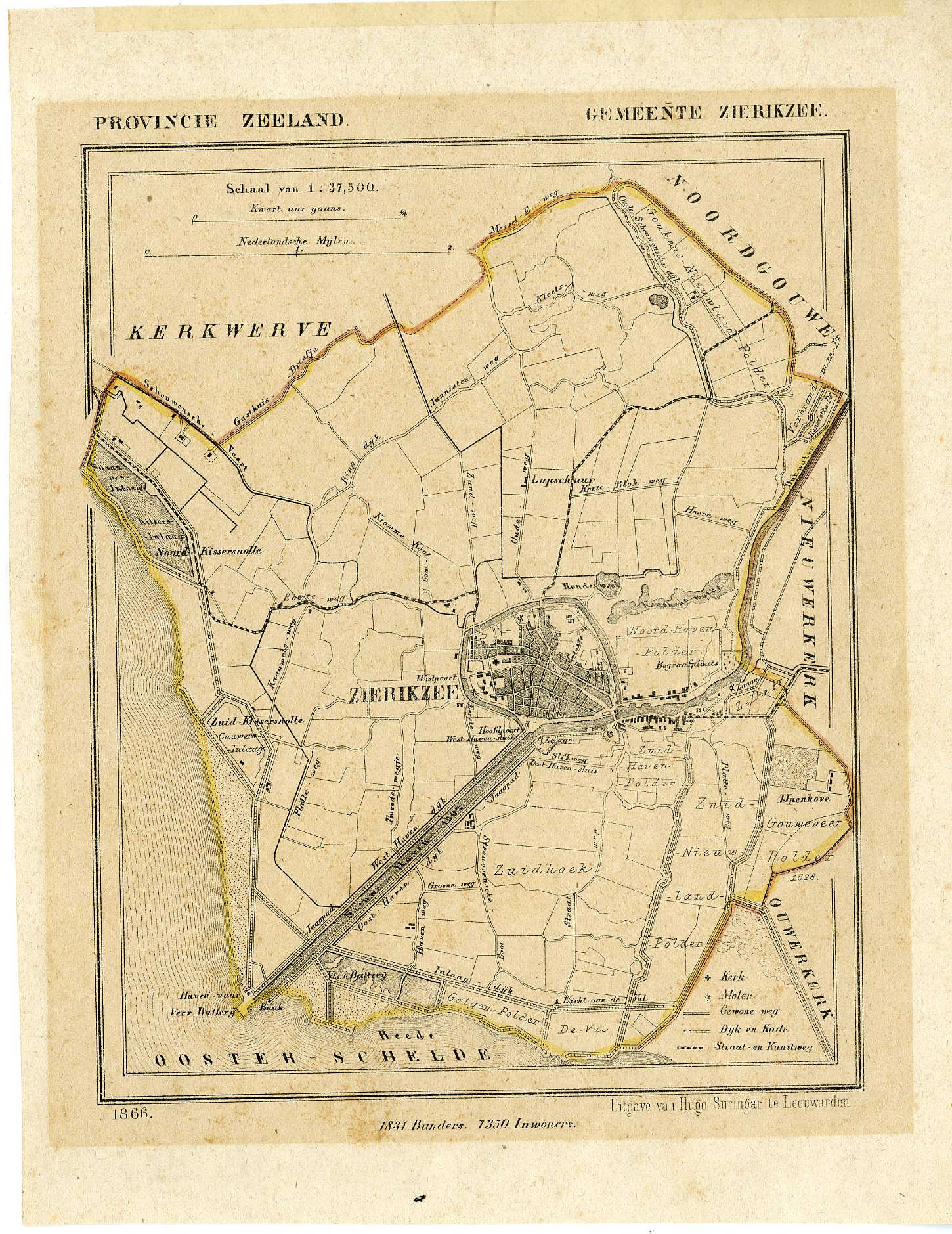 , Kuyper city plans – The Netherlands – 2, Pictura Antique Prints