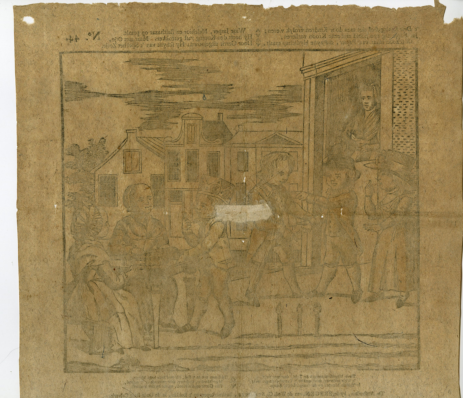 Pictura 13655 416x357 Antique Print-CHILDREN-EPIPHANY-DUTCH-FOLK-SCENE-Stichter-c.1714-1813 - Image 2