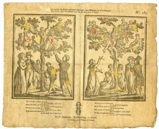 Antique Print-VRIJERS-VRIJSTERSBOOM-DUTCH-FOLK-PRINT-COURTSHIP-Oortman-1806&ndash;1830