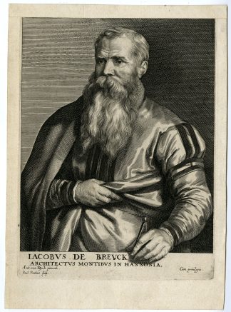 Antique Master Print-JACQUES-DU-BROEUCQ-PORTRAIT-Pontius-Van Dyck-ca. 1630–1645