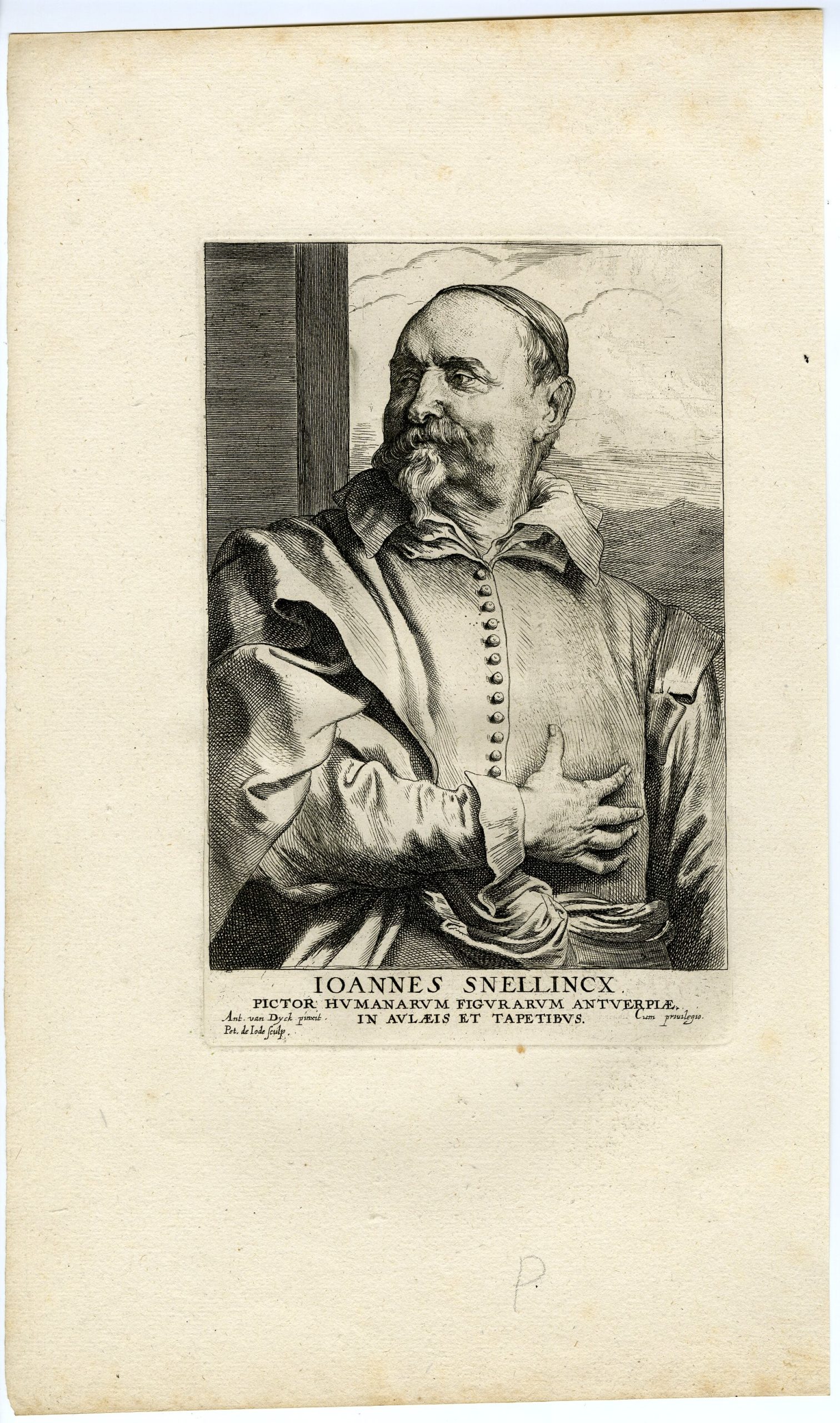 Pictura 13686 416x704 Antique Master Print-IOANNES-SNELLINCX-PORTRAIT-De Jode-Van Dyck-ca. 1635