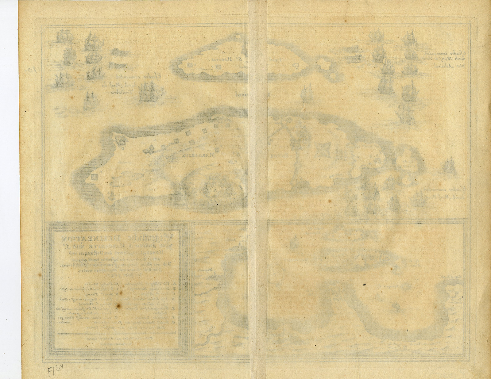 Pictura 13689 416x321 Antique Map-ILES -LERINS-ST-MARGARITE-ST-HONORAT-FRANCE-Merian-1637 - Image 2