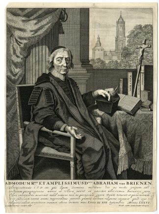 Antique Master Print-ABRAHAM-VAN-BRIENEN-UTRECHT-van Dijck-Wijckersloot-c. 1690