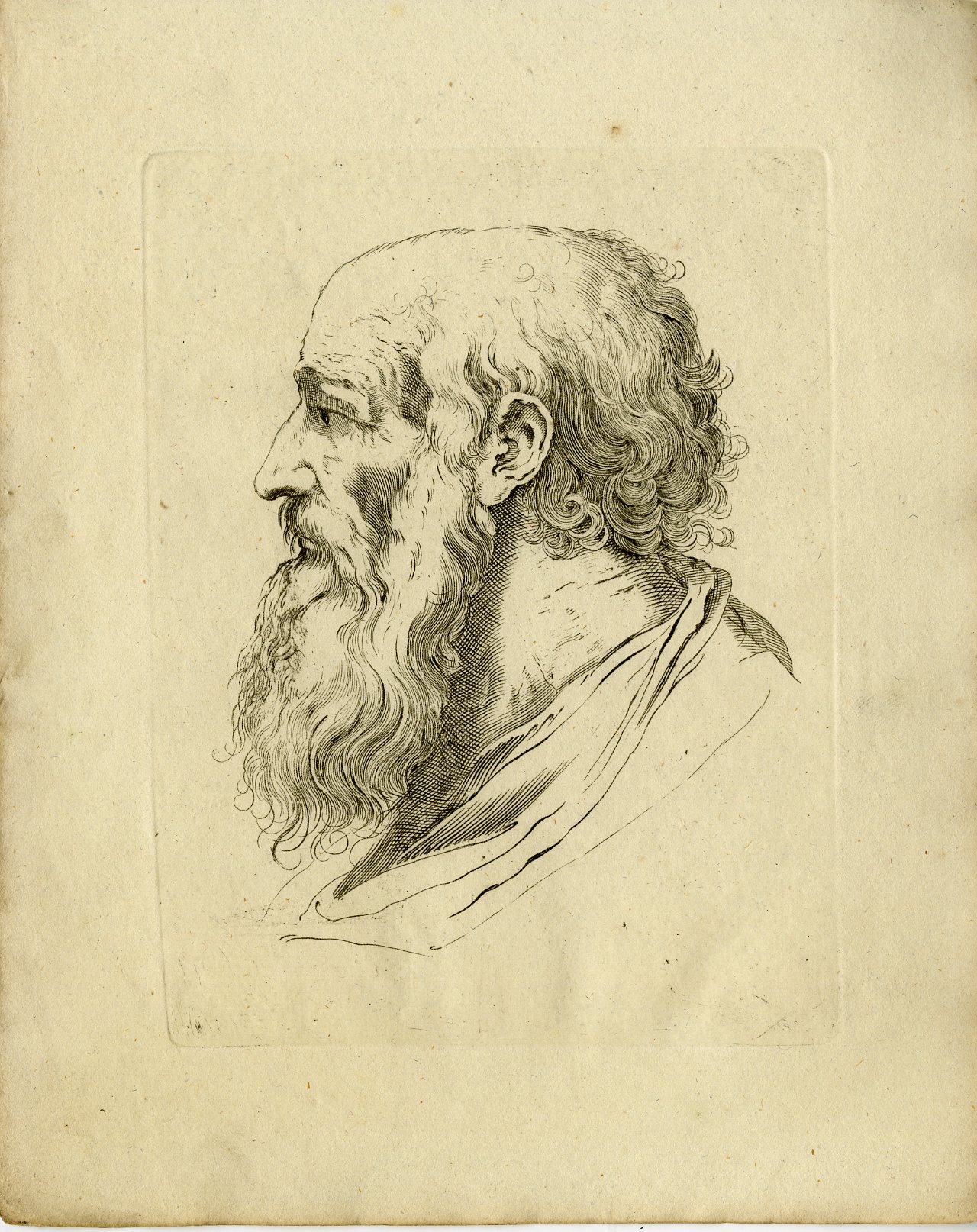 Pictura 13711 416x525 Antique Master Print-OLD-BEARDED-MAN-PROFILE-HEAD-Ciamberlano-Carracci-1810