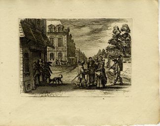 Antique Master Print-CHERRY-SELLER-STREET-SCENE-De Son-1810