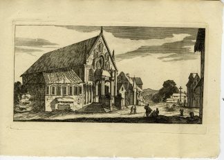 Rare-Antique Master Print-DIJON PALACE-PARLIAMENT-LANDSCAPE-Perelle-Silvestre-1810