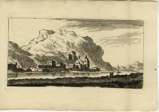 Rare-Antique Master Print-PORTE FRANCE-GRENOBLE-LANDSCAPE-Perelle-Silvestre-1810