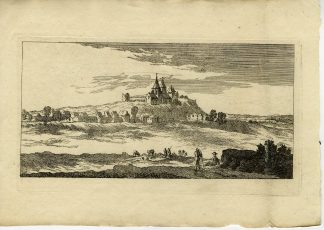 Rare-Antique Master Print-S. BERNARD-DYON-LANDSCAPE-Perelle-Silvestre-1810