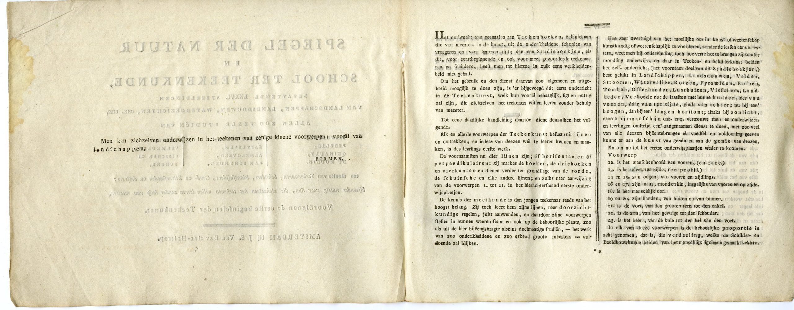 Pictura 13784 416x163 Antique Master Print-SPIEGEL-NATUUR-SCHOOL-TEEKENKUNDE-TEXT-Esveldt Holtrop-1810 - Image 3