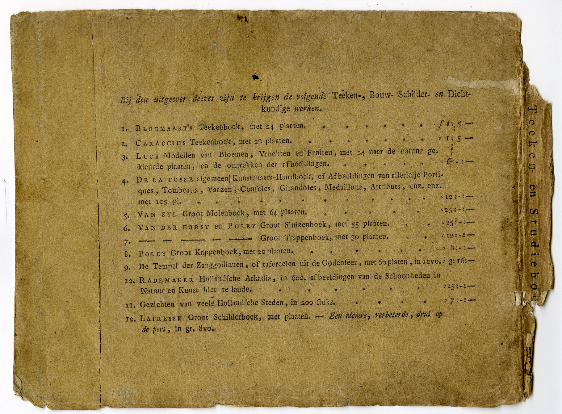 Pictura 13786 416x307 Antique Master Print-SPIEGEL-NATUUR-SCHOOL-TEEKENKUNDE-TEXT-Esveldt Holtrop-1810 - Image 5