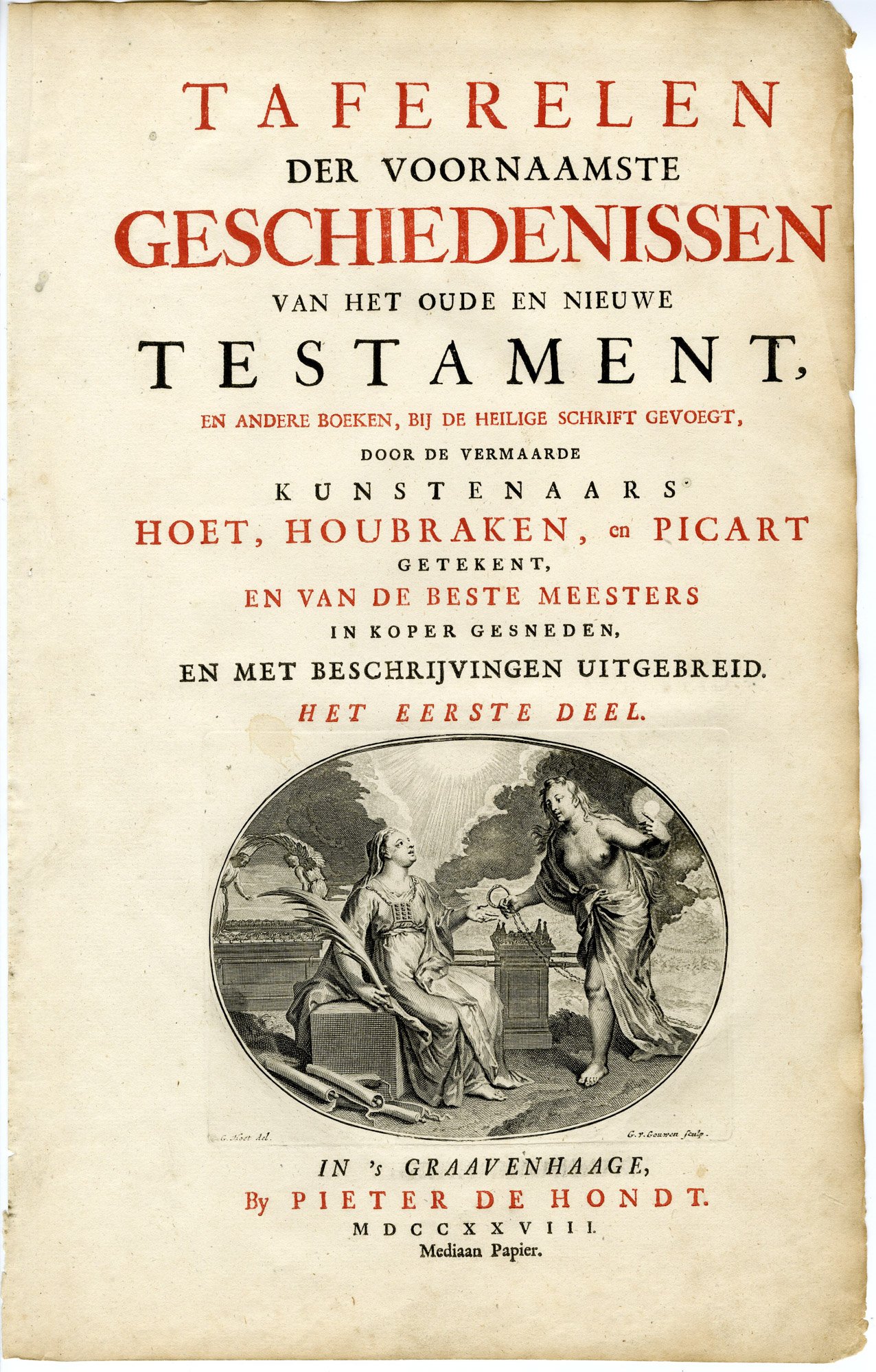 Pictura 14174 416x652 Antique Print-TITLE PAGE-BIBLE-ALLEGORY-TRUTH-HISTORY-Gouwen-de Hondt-1728