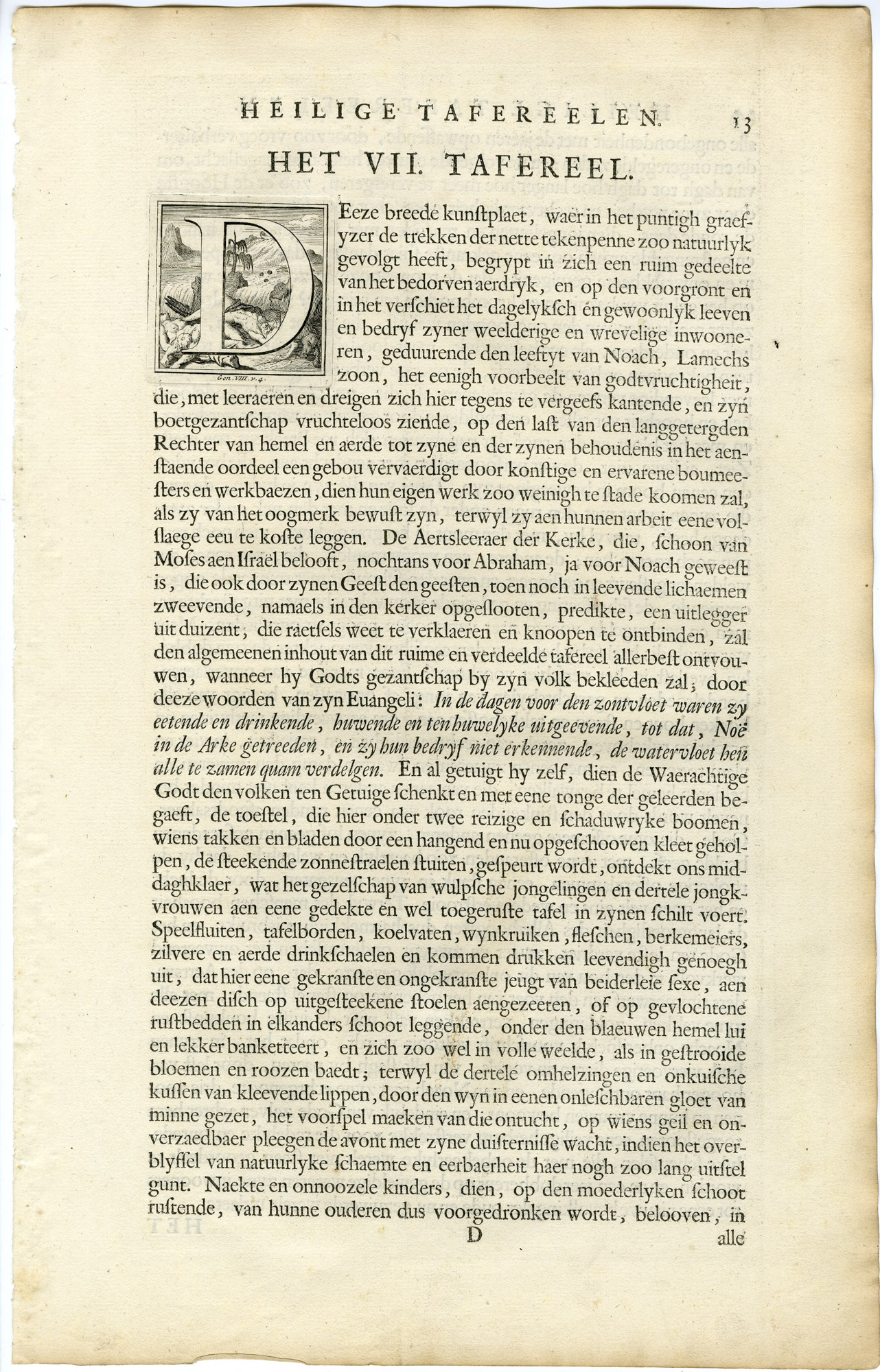 Pictura 14194 416x649 Antique Print-BIBLE-GENESIS-CORRUPT EARTH-MORAL DECAY-van Vianen-de Hondt-1728 - Image 3
