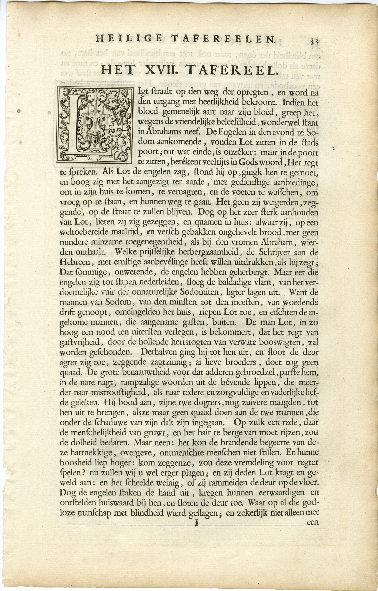Pictura 14215 416x649 Antique Print-BIBLE-GENESIS-SODOMITES-BLINDNESS-LOT-ANGELS-Gouwen-de Hondt-1728 - Image 2