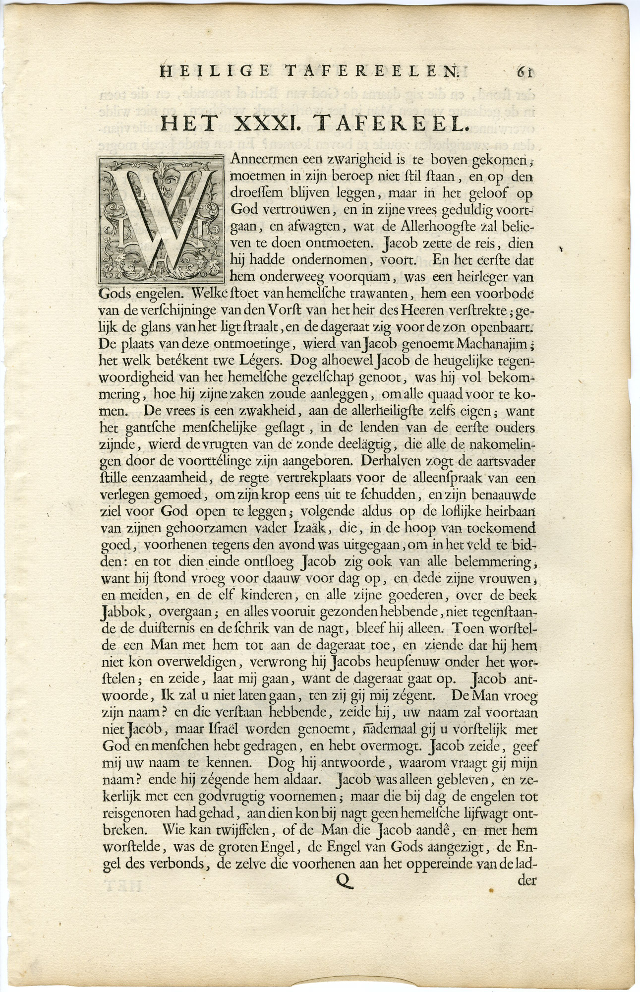 Pictura 14243 416x644 Antique Print-GENESIS-JACOB-STRUGGLE-FIGHT-ANGEL-CATTLE-Gouwen-de Hondt-1728 - Image 2