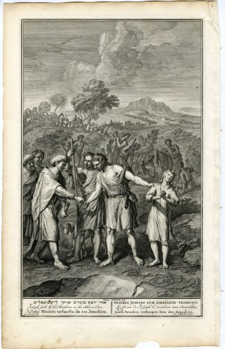 Antique Print-GENESIS-JOSEPH SOLD INTO SLAVERY-ISHMAELITES-Mulder-de Hondt-1728